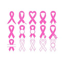 awareness ribbon bundle svg, trending svg, awareness ribbon svg, awareness svg, breast cancer svg, pink ribbon svg, hear