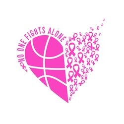 no one fights alone svg, trending svg, awareness svg, awareness heart svg, awareness ribbon svg, breast cancer svg, canc
