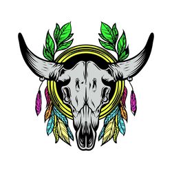 dreamcatcher bull skull svg, trending svg, bull skull svg, native american svg, dreamcatcher svg, animal skull svg, drea