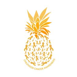 childhood cancer awareness svg, trending svg, childhood cancer svg, awareness svg, pineapple ribbon svg, cancer svg, can