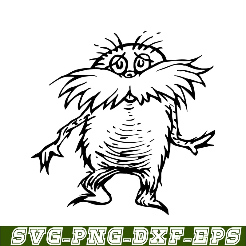 DS105122316-The Black White Lorax SVG, Dr Seuss SVG, Dr. Seuss' the Lorax SVG DS105122316.jpg