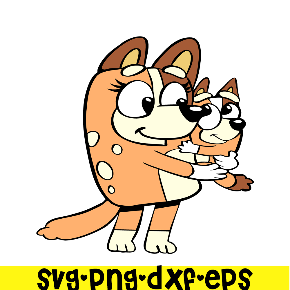 BL22112309-Chilli Heeler And Mom SVG PNG DXF EPS Bluey Family SVG Lovely Movie SVG.png