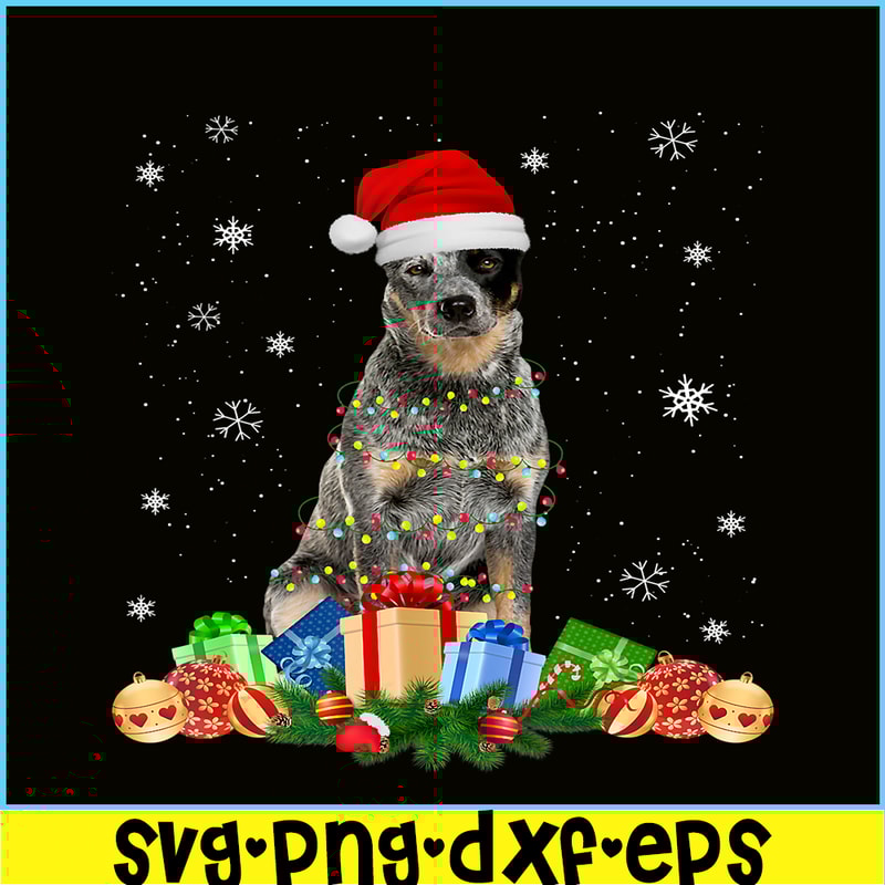 PNG14102380-Australian Cattle Dog Christmas Lights Santa Xmas Gift Dog T-Shirt.png