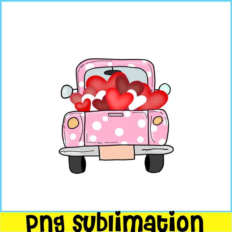 VLT211023101-Truck With Hearts PNG, Sweet Valentine PNG, Valentine Holidays PNG.png