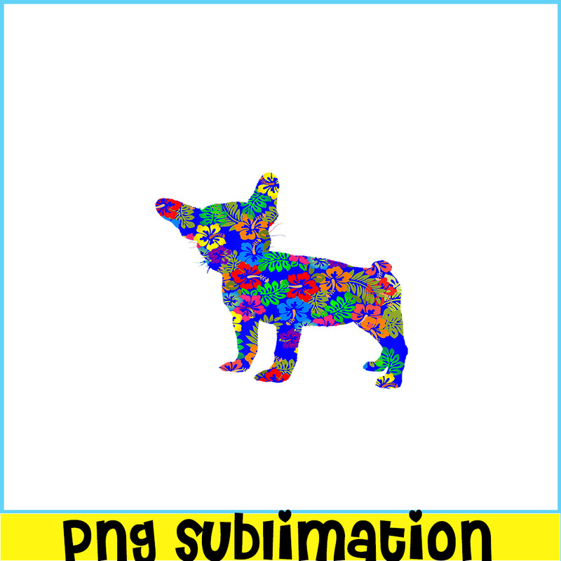 HL161023158-Hawaiian Frenchie BullDog PNG, Frenchie Bulldog PNG, French Dog Artwork PNG.png