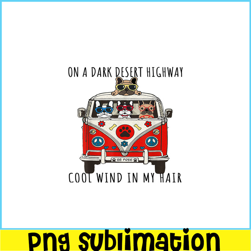 HL16102336- Dark Desert Highway PNG, French Bulldog Artwork PNG, Bulldog Mascot PNG.png