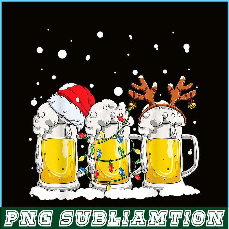 BEER28102305-Beer Christmas PNG Mug Santa Reinbeer PNG Xmas lights PNG.png