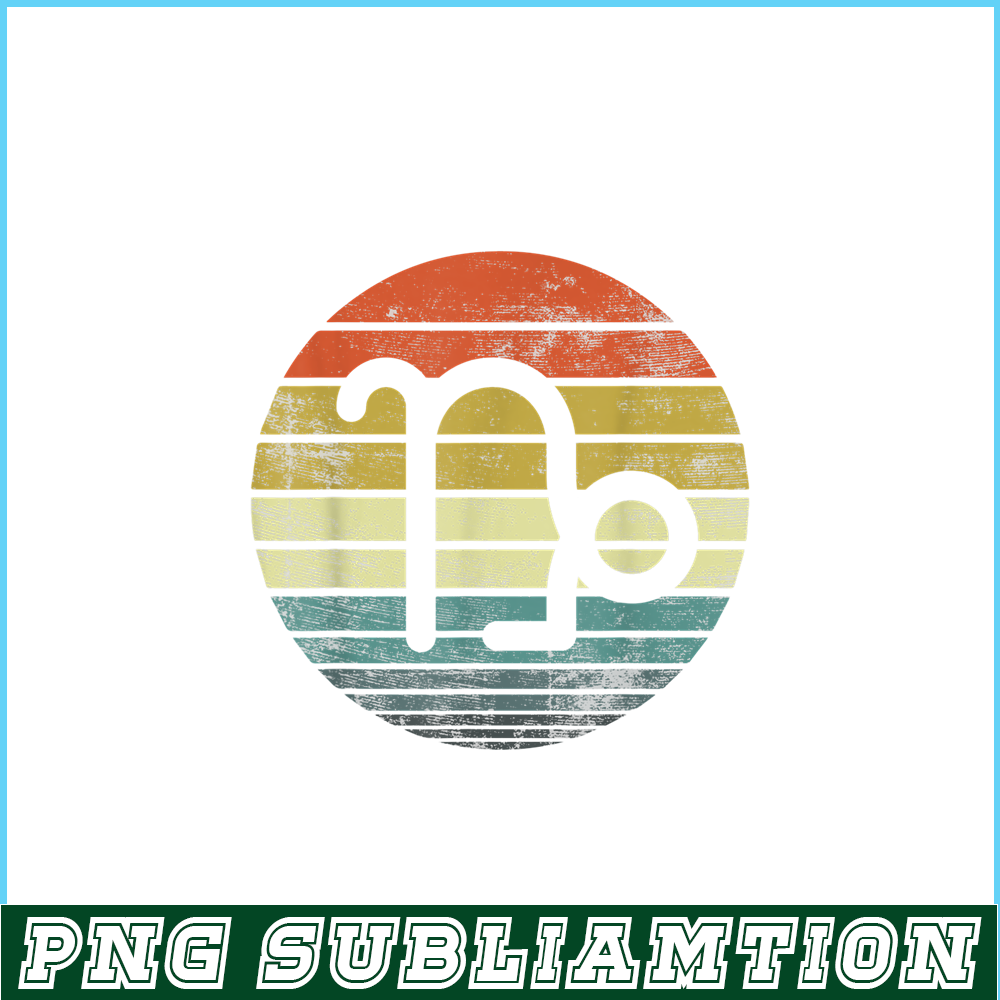 CPB28102313-Capricorn Gifts PNG Funny Retro Sunset PNG Zodiac Sign Birthday PNG.png