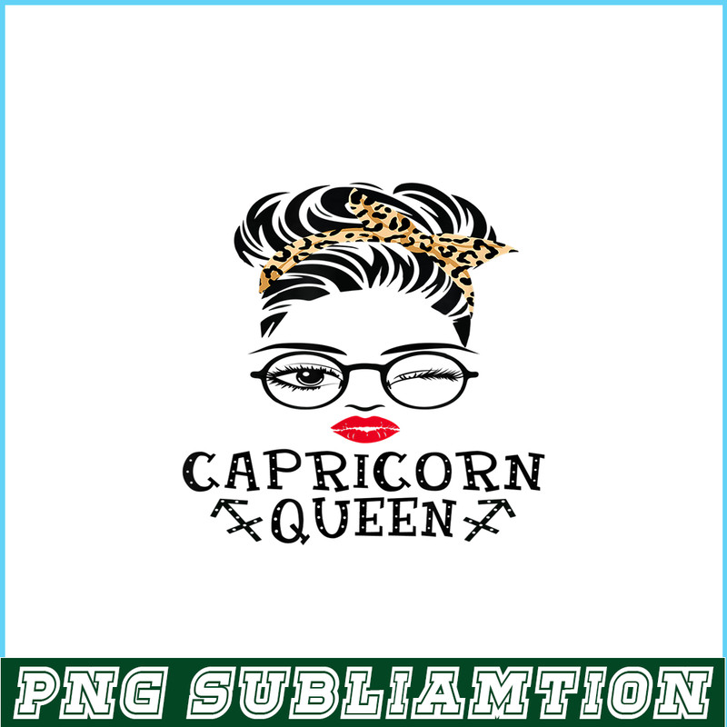 CPB28102332-Capricorn Queen PNG Woman Face Wink Eyes PNG Lady Face PNG.png