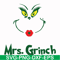 DR00039-Mrs. Grinch svg, png, dxf, eps file DR00039.jpg