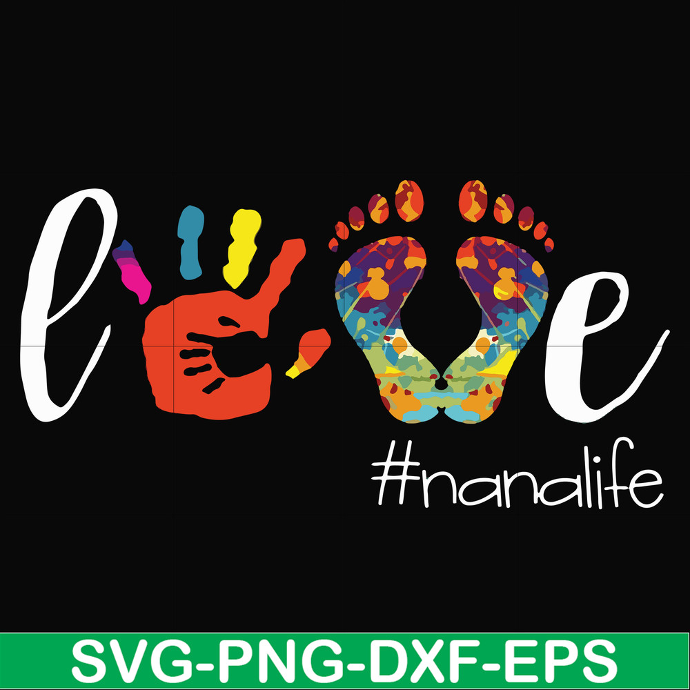 FN000105-Love #nanalife svg, png, dxf, eps file FN000105.jpg