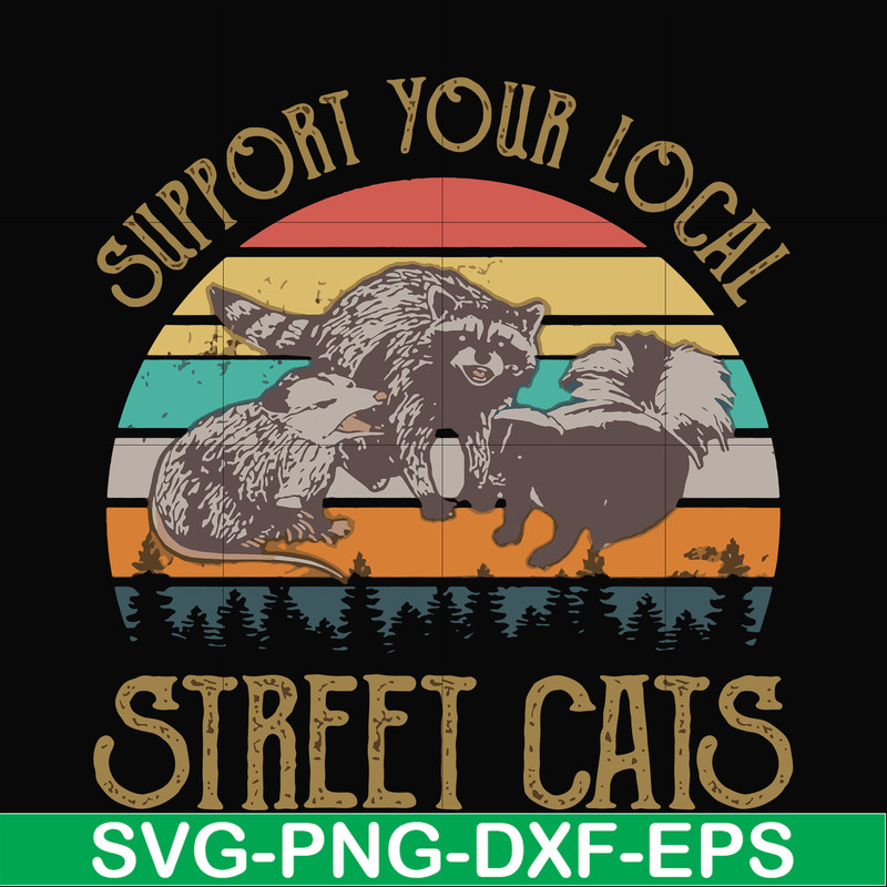 FN000127-Support your local street cats svg, png, dxf, eps file FN000127.jpg
