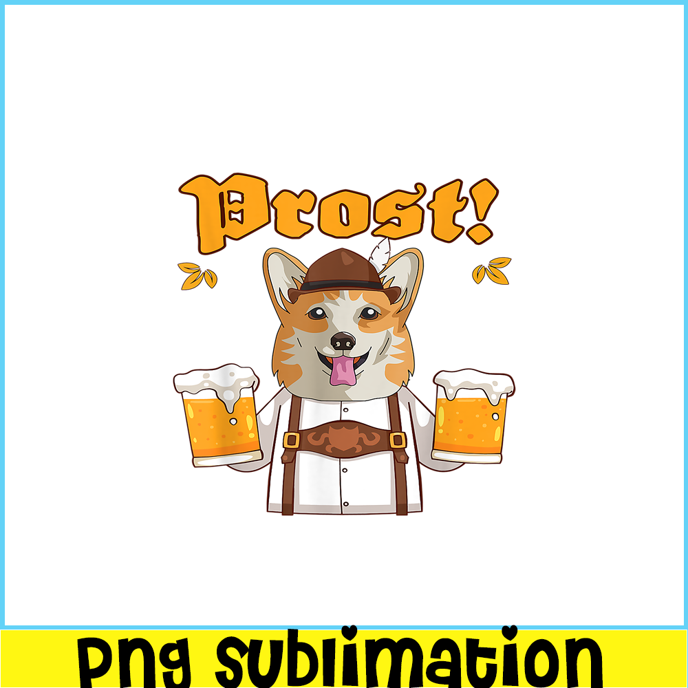 BEER28102365-Corgi And Beer PNG Drunk Corgi PNG Prost Corgi PNG.png