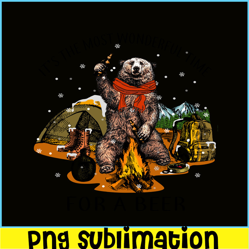 CAMP07112367-It's The Most Wonderful Time PNG Camping PNG For A Beer PNG.png