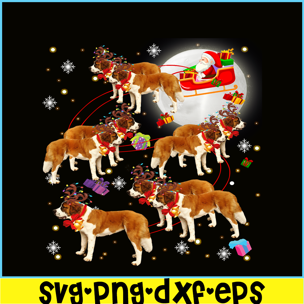 PNG141023147-Christmas Cute Santa Claus Riding Saint Bernard Xmas Pajamas Sweatshirt Png.png