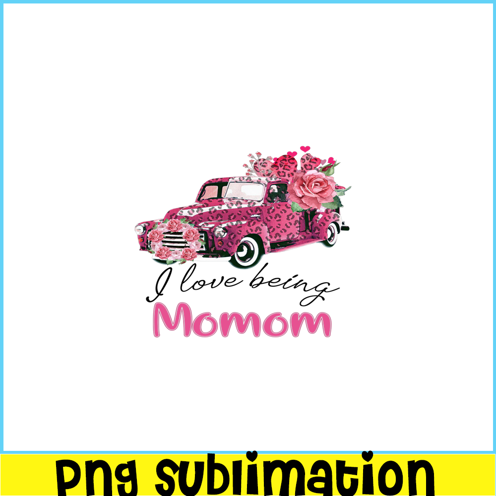 VLT19102354-I Love Being Momom PNG, Pink Valentine PNG, Valentine Holidays PNG.png