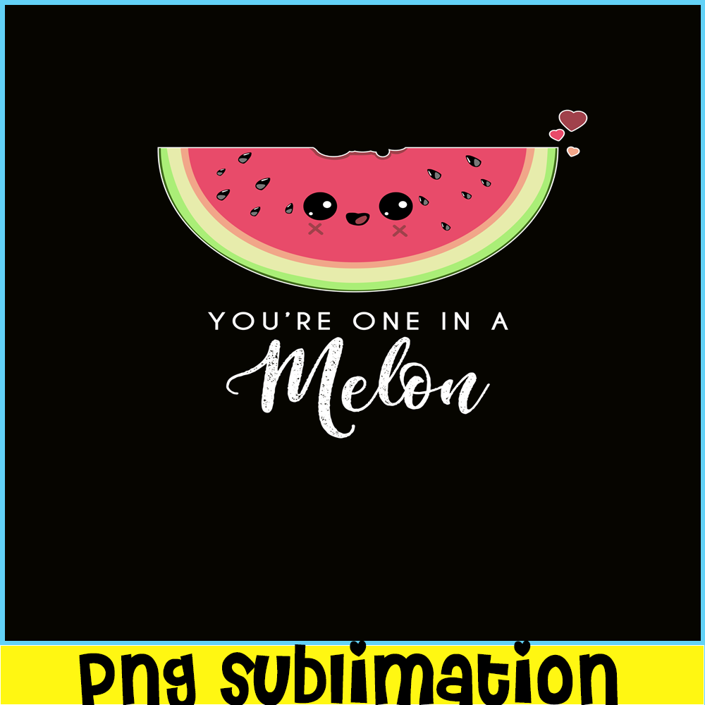 VLT21102339-You Are One In Melon PNG, Cute Valentine PNG, Valentine Holidays PNG.png