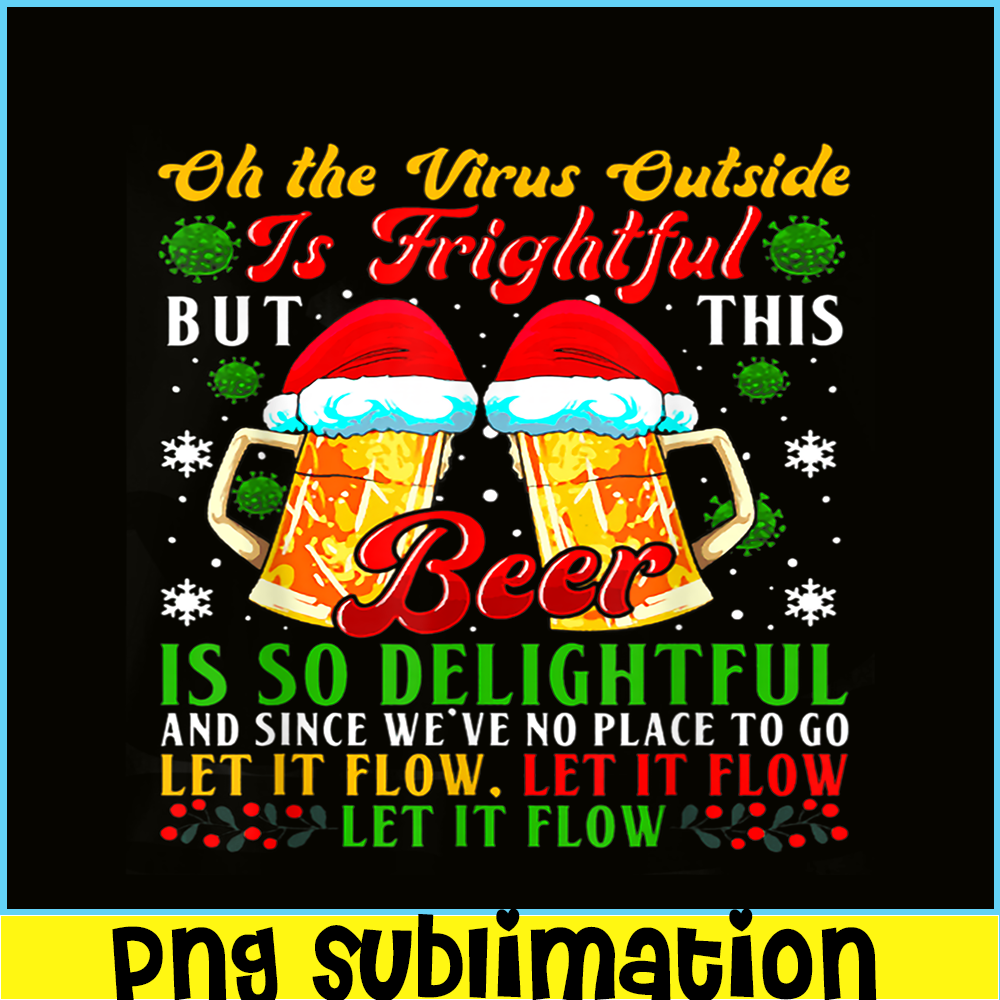 BEER28102357-Beer Is So Delightful PNG Beer Santa PNG Christmas Beer PNG.png