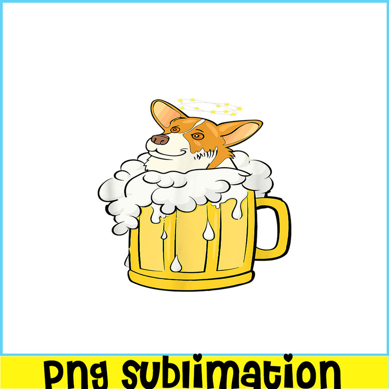 BEER28102376-Corgi Dog Beer Drinking PNG Drinking Party PNG Corgi And Beer PNG.png