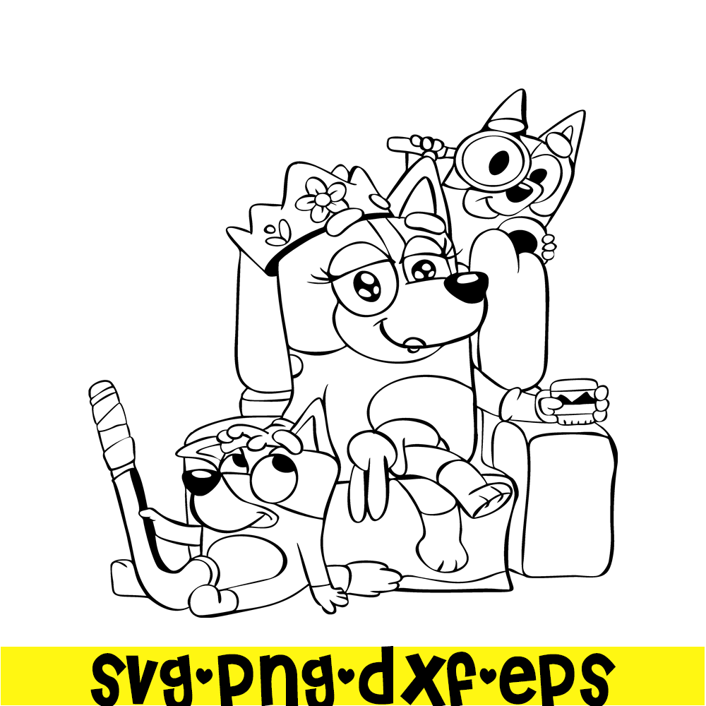 BL22112323-Cute Bluey Design SVG PNG DXF EPS Bluey Cartoon SVG Bluey SVG.png