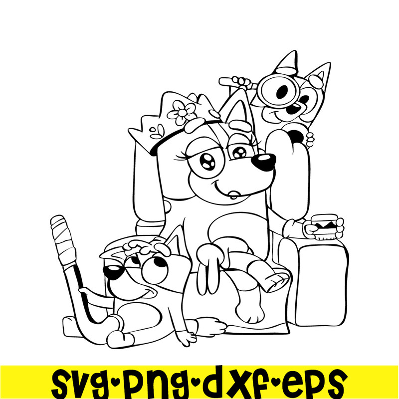 BL22112323-Cute Bluey Design SVG PNG DXF EPS Bluey Cartoon SVG Bluey SVG.png