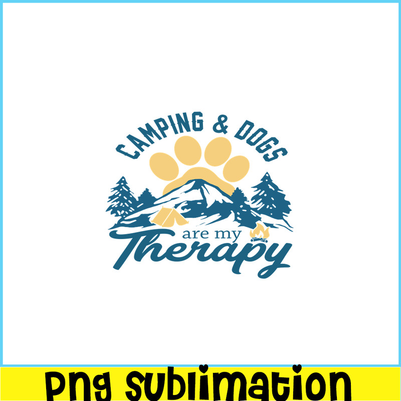 CAMP07112350-Camping Dog My Therapy PNG Dog Paw Behind The Ridge PNG Camping And Dogs PNG.png