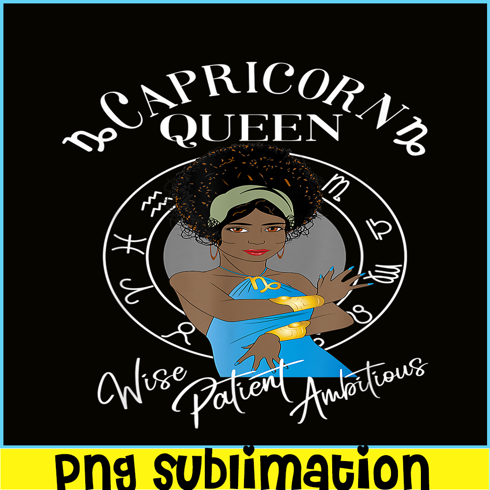 CPB28102310-Capricorn Black Queen PNG Horoscope African PNG Capricorn Feature PNG.png
