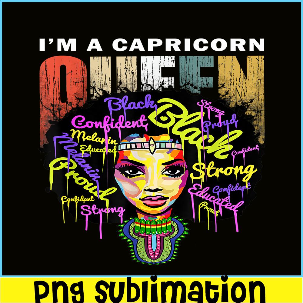 CPB28102338-I Am A Capricorn PNG Black Woman PNG Zodiac Sign PNG.png