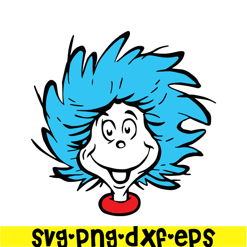 DS104122337-Thing 1 Character SVG, Dr Seuss SVG, Cat in the Hat SVG DS104122337.png