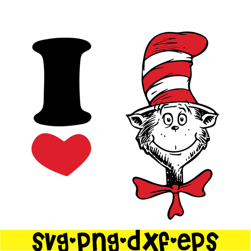DS104122369-I Love The Hat Cat SVG, Dr Seuss SVG, Cat in the Hat SVG DS104122369.png