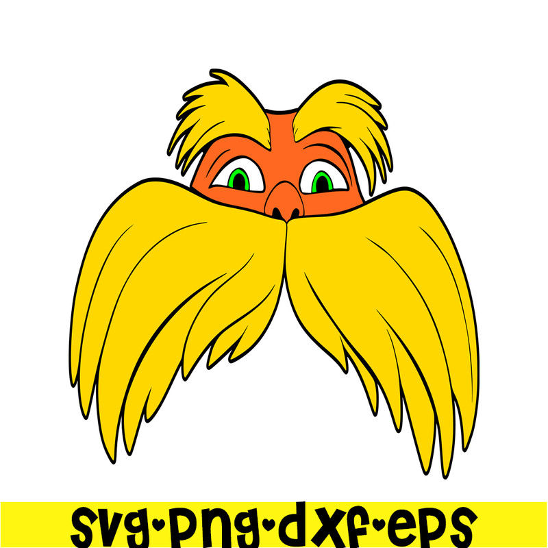 DS105122313-Lorax face SVG, Dr Seuss SVG, Dr. Seuss' the Lorax SVG DS105122313.png