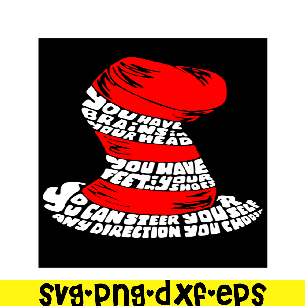 DS105122355-You have brains SVG, Dr Seuss SVG, Cat In The Hat SVG DS105122355.png