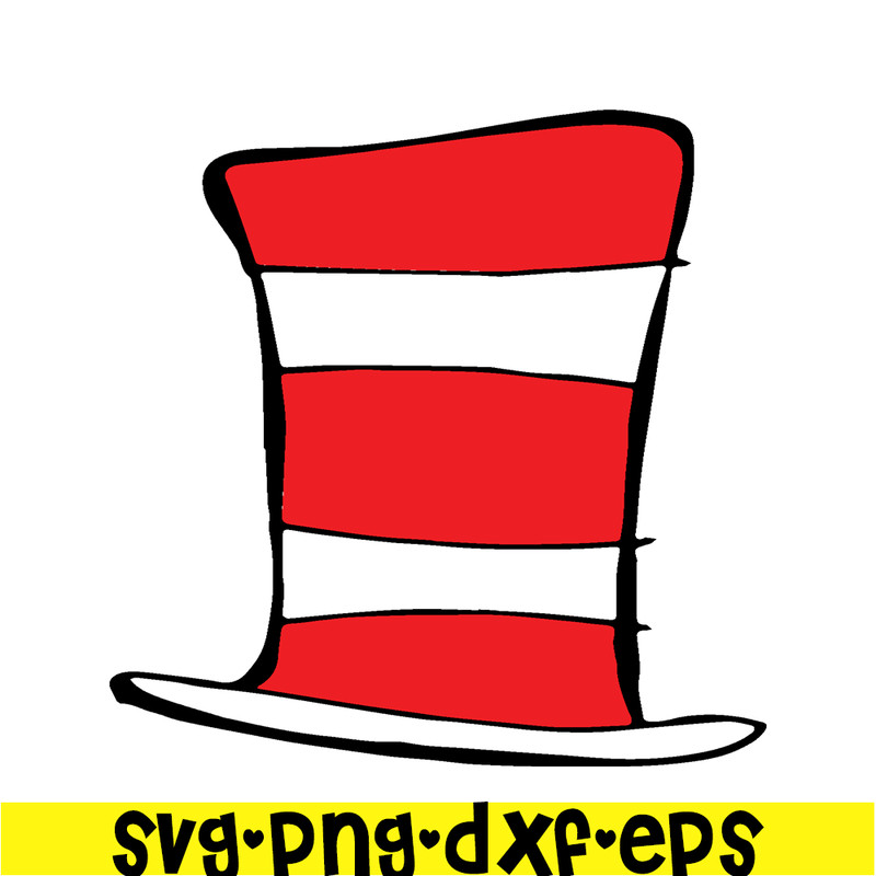 DS205122340-A Red White Hat SVG, Dr Seuss SVG, Cat In The Hat SVG DS205122340.png