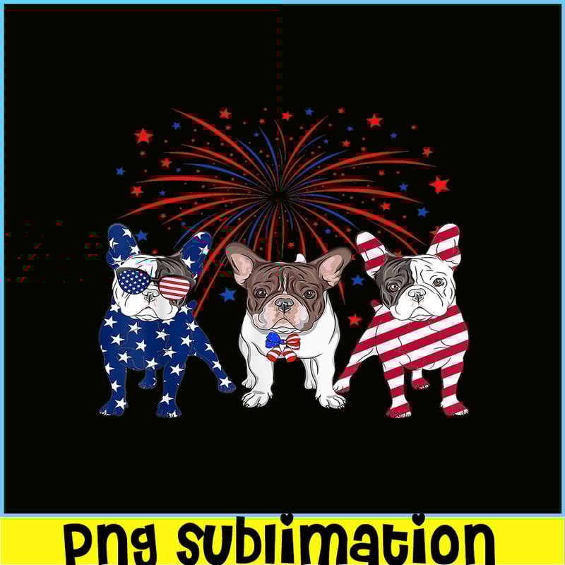 HL16102303-American Flag 4th Of July PNG, French Bulldog Dog PNG, Bulldog Mascot PNG.png