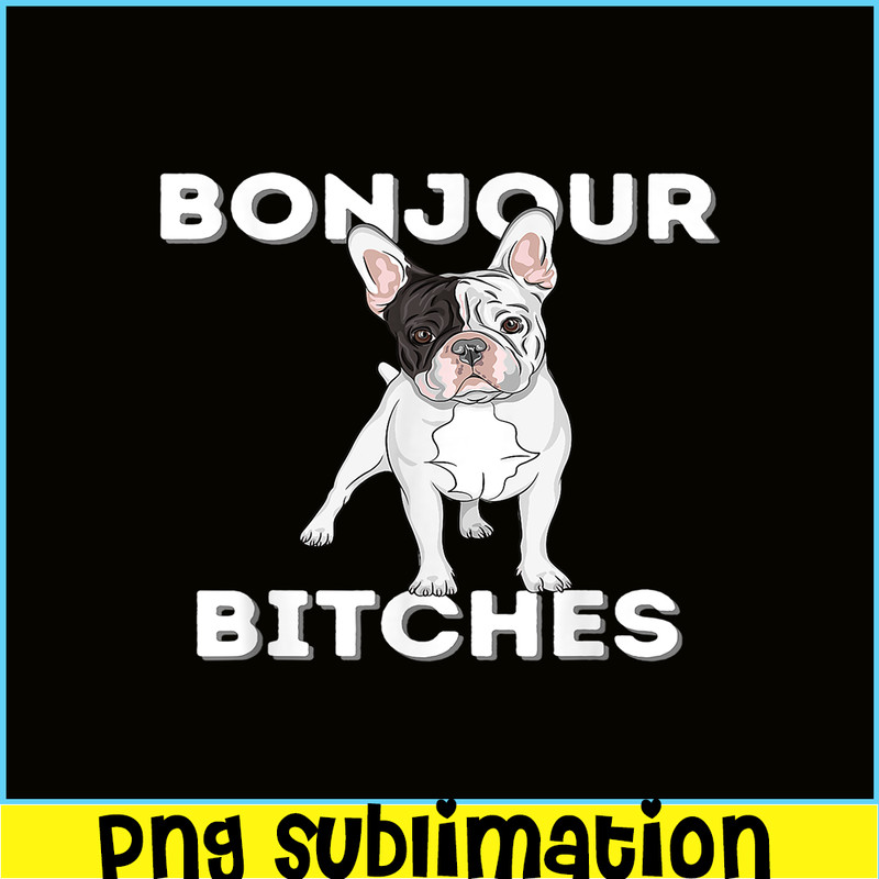 HL16102309-Bonjour PNG, Funny French Bulldog PNG, Frenchie Dog Lover PNG.png