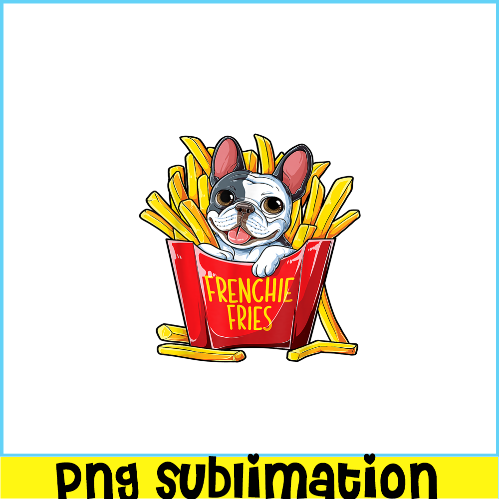 HL161023125-Frenchie Fries Bulldog PNG, Frenchie Dog Lover PNG, French Dog Artwork PNG.png