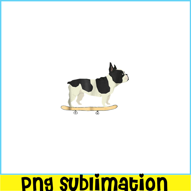 HL161023148-Funny French Bulldog Dog On Skateboard PNG, French Bulldog PNG, French Dog Artwork PNG.png