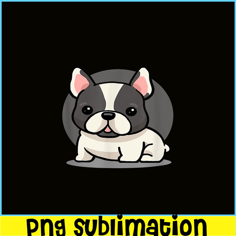 HL16102324-Cute Kawaii French Bulldog PNG, Chibi Dog PNG, Frenchie Dog Lover PNG.png