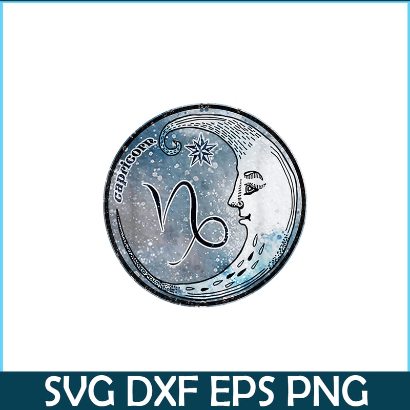 CPB28102323-Capricorn Moon PNG Sign Astrology PNG Zodiac Symbol PNG.png
