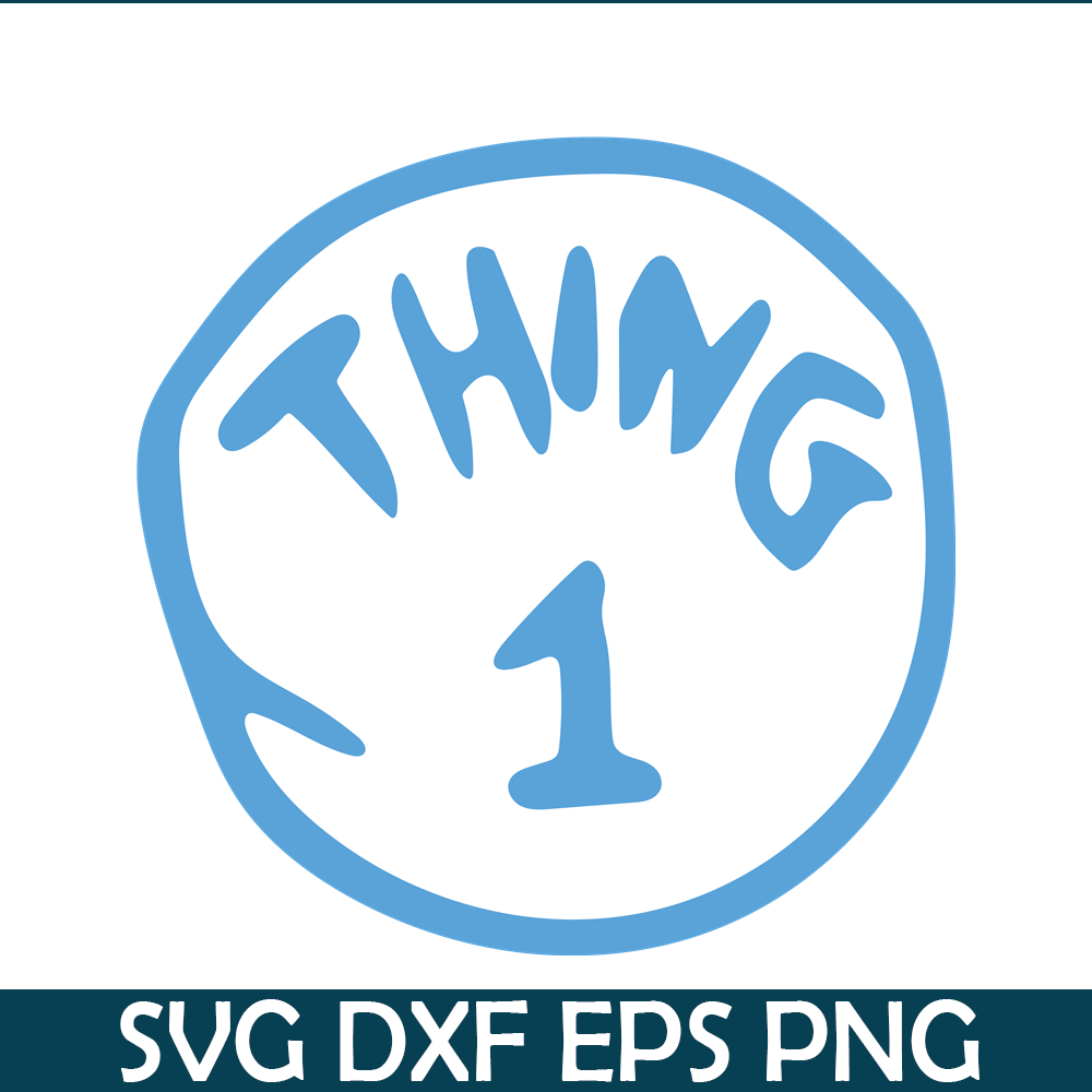 DS104122358-Thing 1 Text SVG, Dr Seuss SVG, Cat in the Hat SVG DS104122358.png