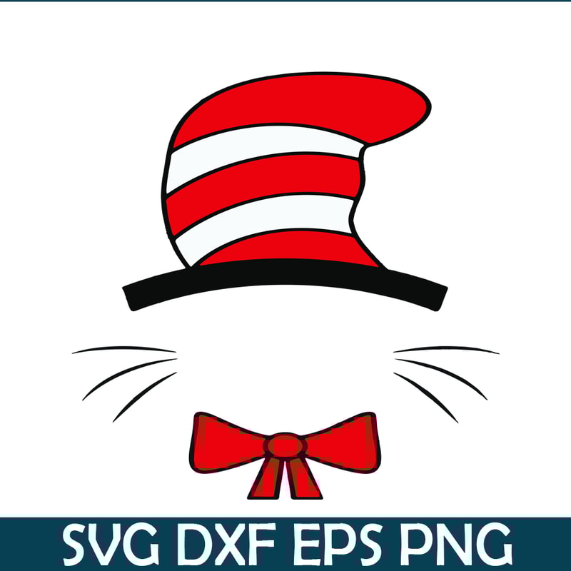 DS105122301-Cat in the hat Monogram SVG, Dr Seuss SVG, Cat in the Hat SVG DS105122301.png