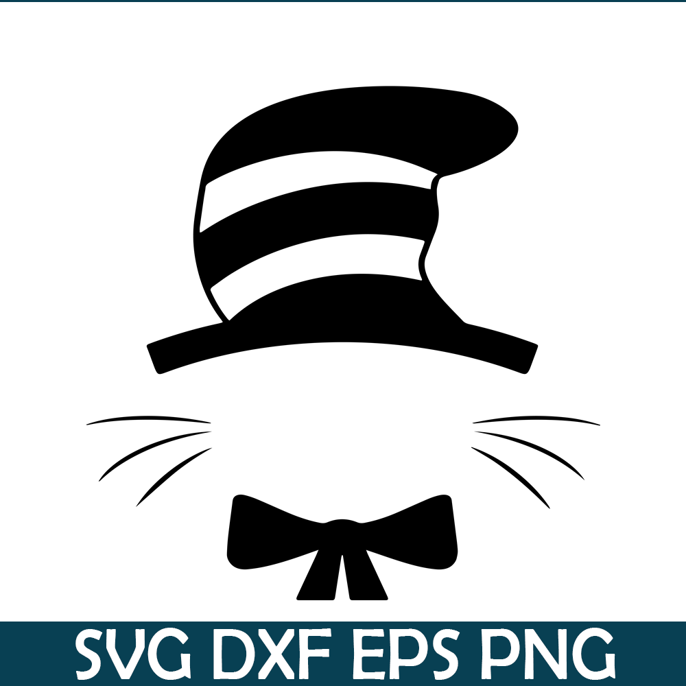 DS105122308-Black Cat With Hat Monogram SVG, Dr Seuss SVG, Cat in the Hat SVG DS105122308.png