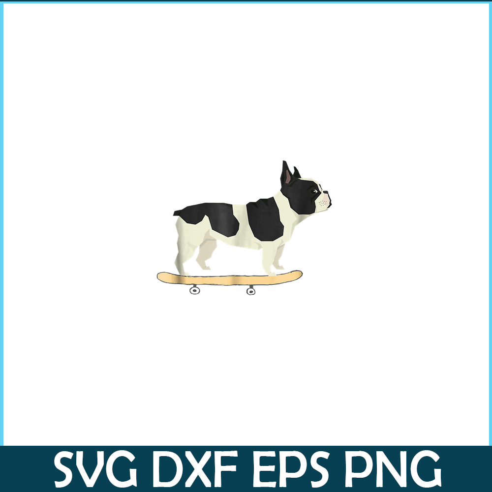 HL161023148-Funny French Bulldog Dog On Skateboard PNG, French Bulldog PNG, French Dog Artwork PNG.png