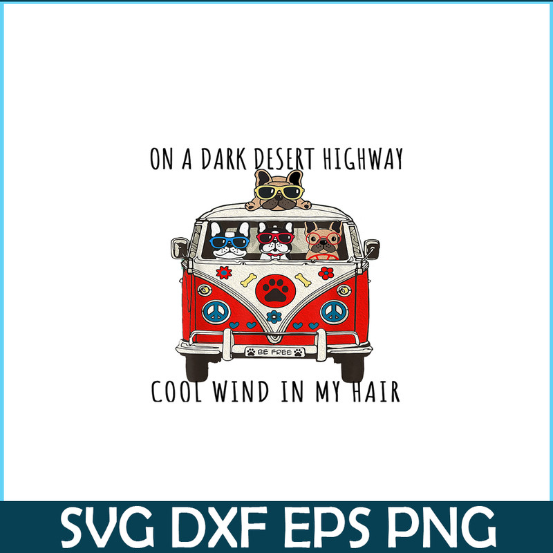 HL16102336- Dark Desert Highway PNG, French Bulldog Artwork PNG, Bulldog Mascot PNG.png