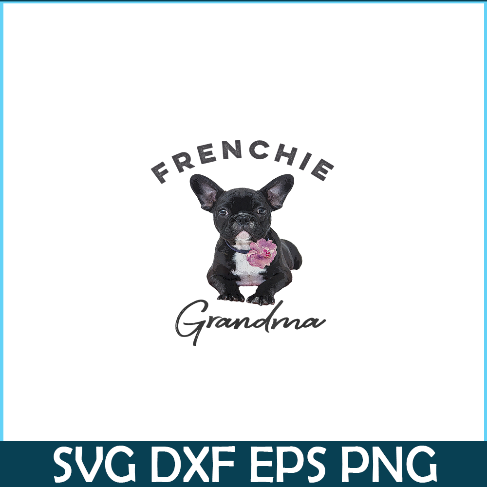 HL16102352-Frenchie Bulldog Flower PNG, French Dog Artwork PNG, Bulldog Mascot PNG.png