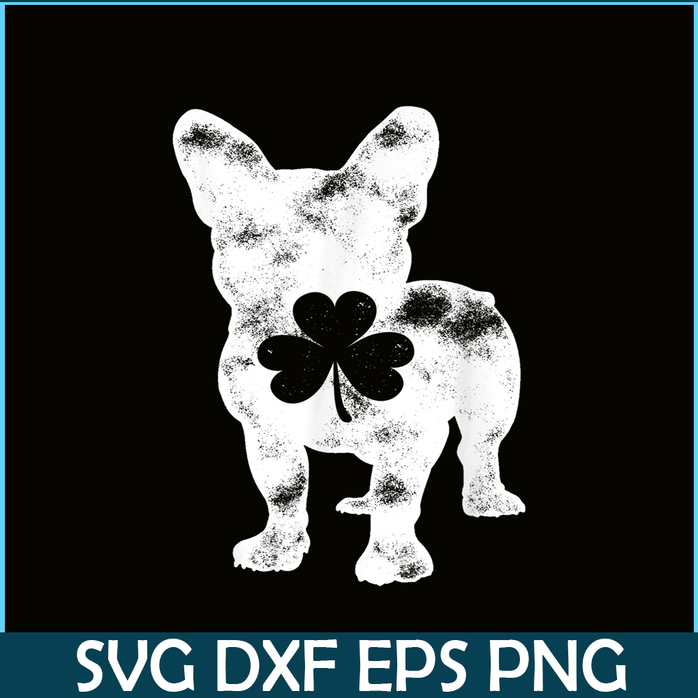 HL16102390-French Bulldog St Patricks Day PNG, Frenchie Dog Lover PNG, French Dog Artwork PNG.png