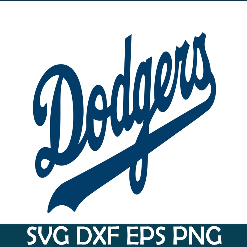 MLB011223124-Dodgers The Blue Text SVG, Major League Baseball SVG, MLB Lovers SVG MLB011223124.png