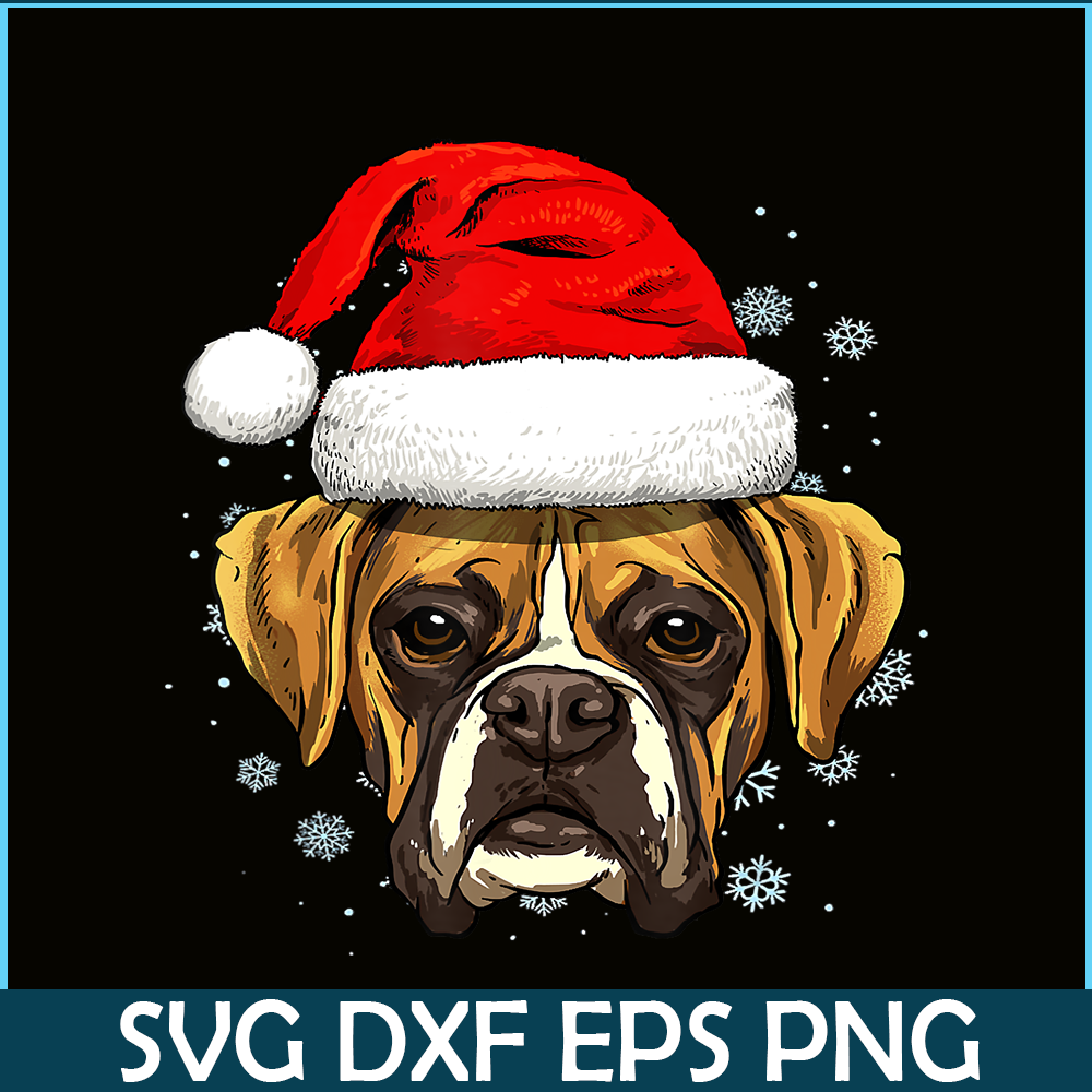 PNG141023108-Boxer Santa Hat Christmas Boys Girls Xmas Gift T-Shirt Png.png