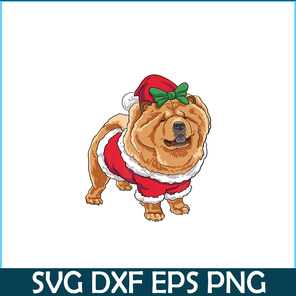 PNG141023133-Chow Chow Christmas Dog Santa Xmas Gifts T-Shirt Png.png