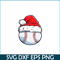 PNG141023139-Christmas Baseball Ball Santa Hat Funny Sport Xmas Boys Men T-Shirt Png.png